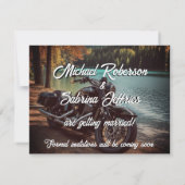 Motorfiets Door Water Sla de datum Aankondiging (Achterkant)