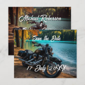 Motorfiets Door Water Sla de datum Aankondiging (Voorkant / Achterkant)