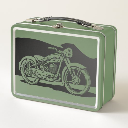  motorfiets en bergen (Voorkant)