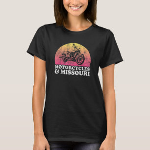 Motorfiets en Missouri Motorfietsen T-shirt