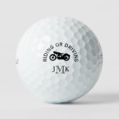Motorfiets en monogram Titleist Pro VI Golf Golfballen (Voorkant)