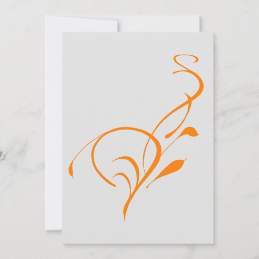 Motorfiets en wervelingen bruiloft uitnodiging (Achterkant)