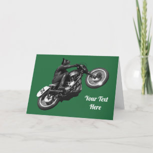 motorfiets feestdagen kaart