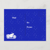 Motorfiets Feestdagenkaart (Achterkant)