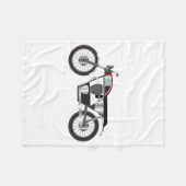 Motorfiets Fleece Deken (Voorkant (Horizontaal))