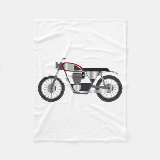 Motorfiets Fleece Deken (Voorkant)