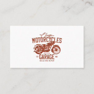 motorfiets garage visitekaartje