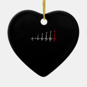 Motorfiets Heartbeat Speed Fiets Motorcross Keramisch Ornament