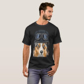 motorfiets Helmet Australian Shepherd T-shirt (Voorkant volledig)
