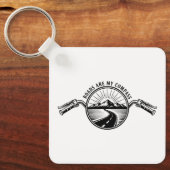 Motorfiets Horizon Avontuur      Sleutelhanger (Voorkant)