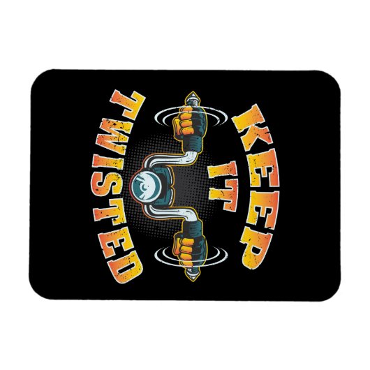 Motorfiets houdt het verdraaid magneet (Horizontaal)