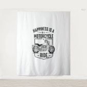 Motorfiets in Desert Cactus Westerne Set (2) Wandkleed (Voorkant)