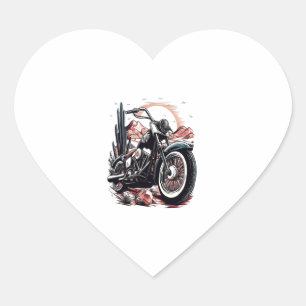 Motorfiets in Desert Cactus Westerne Set (3) Hart Sticker