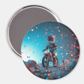 motorfiets | Jongens Verjaardagsfeest Magneet (Voorkant / Achterkant)