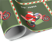 Motorfiets Kerstcadeau Cadeaupapier (Rol Hoek)