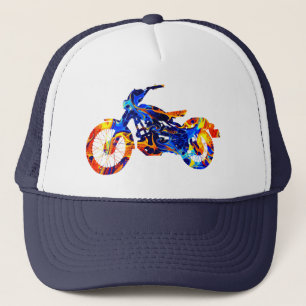 MOTORFIETS KLEURRIJK MENGSEL NEON VERF TRUCKER PET