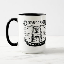 Motorfiets koffiekop mok