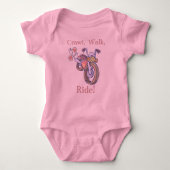 Motorfiets, kruipen, lopen, Ride. Romper (Voorkant)