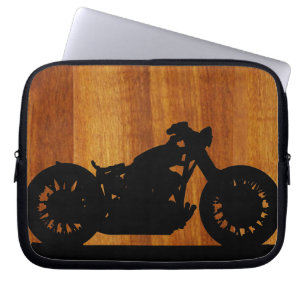 motorfiets, landstijl laptop sleeve