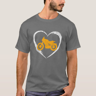 motorfiets liefde vriend t-shirt