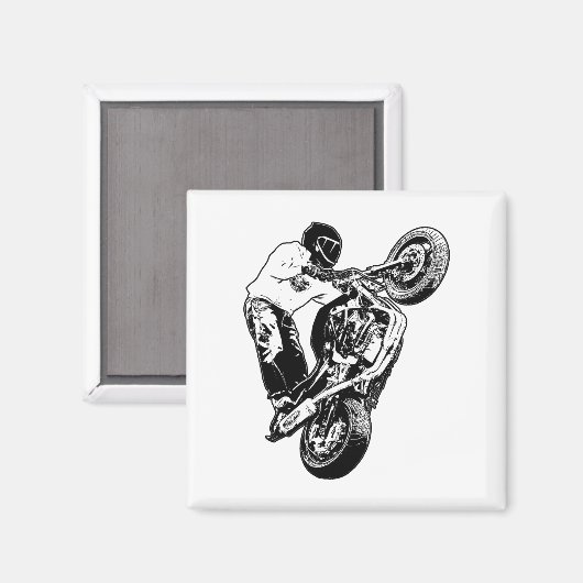 Motorfiets Magneet (Voorkant / Achterkant)