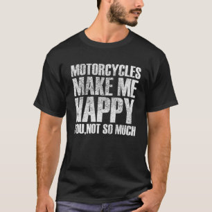Motorfiets maken me gelukkig, Bike Chopper T-shirt