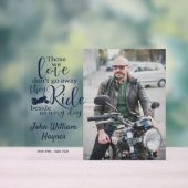 Motorfiets Memorial Foto Keepsake Acryl Bord (Neutraal)