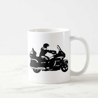 motorfiets met motoraandrijving koffiemok