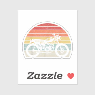 motorfiets met oprolmechanisme sticker