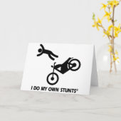 Motorfiets Mijn eigen stunts Kaart (Gele Bloem)
