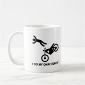 Motorfiets Mijn eigen stunts Koffiemok (Links)