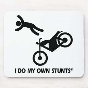 Motorfiets Mijn eigen stunts Muismat
