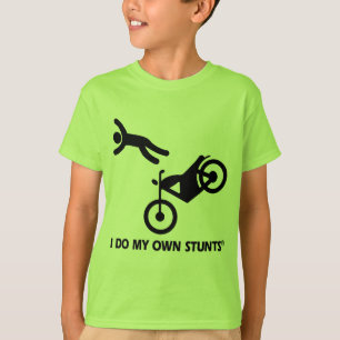 Motorfiets Mijn eigen stunts T-shirt