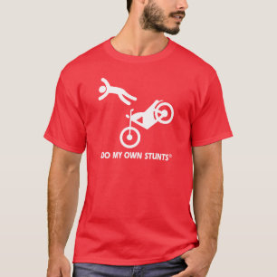 Motorfiets Mijn eigen stunts T-shirt
