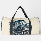 Motorfiets Motorcross Biker Groot Plunjezak (Voorkant)