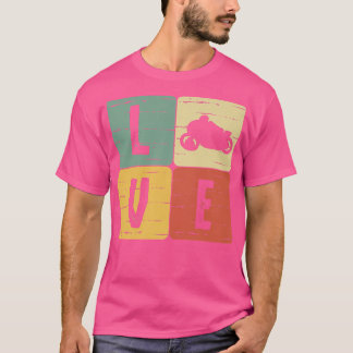Motorfiets motorfiets fietsen rijden op straat t-shirt