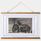 Motorfiets motorfiets, motorfiets hangend wandkleed (Voorkant)