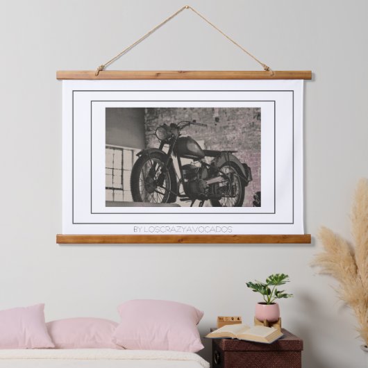 Motorfiets motorfiets, motorfiets hangend wandkleed (Slaapkamer)