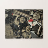 Motorfiets motorfiets, motorfiets legpuzzel (Horizontaal)