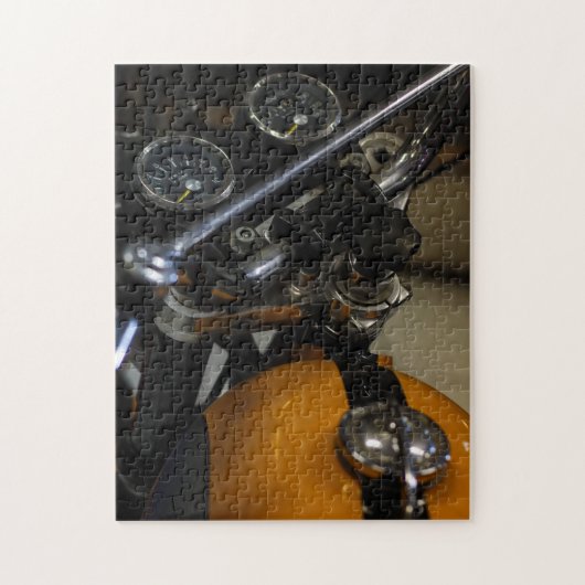 Motorfiets motorfiets, motorfiets legpuzzel (Verticaal)