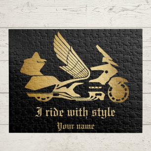 Motorfiets motorrijder goldwing legpuzzel