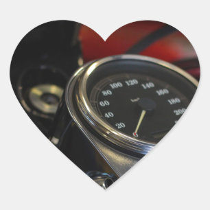 Motorfiets Motorrijder Hart Sticker