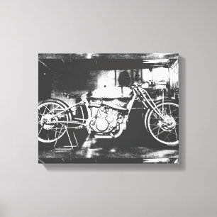 Motorfiets Motorrijder Rijder Canvas Print