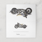  motorfiets Navy Modern Wedding (Buitenkant ongevouwen)