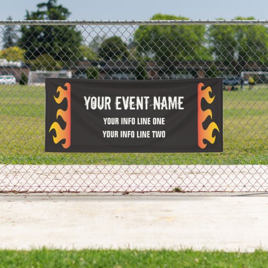 Motorfiets- of fietsgebeurtenis spandoek (Insitu)