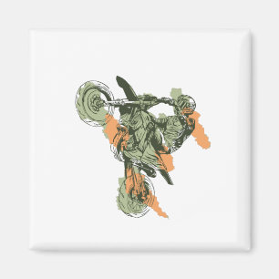 Motorfiets - Off-Road Biker Magneet