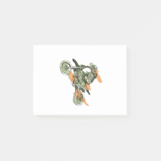 Motorfiets - Off Road Biker Post-it® Notes (Voorkant)