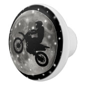 Motorfiets op de maan keramische knop (Rechts)