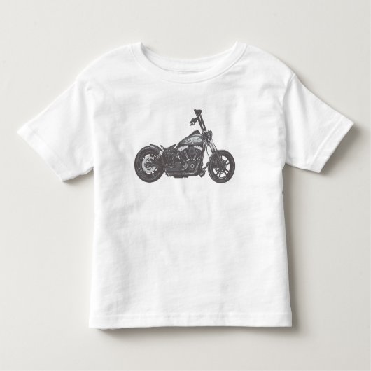 motorfiets op straat kinder shirts (Voorkant)