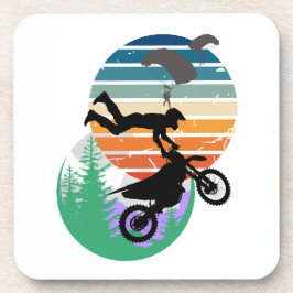 Motorfiets, parachutes en het buitenleven bier onderzetter